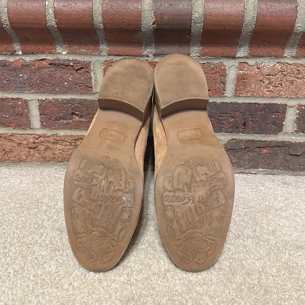 Women’s SZ 8.5 tan suede Korks ankle boots. 2” heel. - Picture 7 of 7